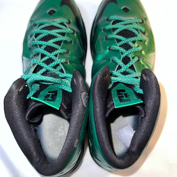 Nike LeBron James Shoes Sz 13.5 NikeID Diamond Collection Green - Picture 8 of 11